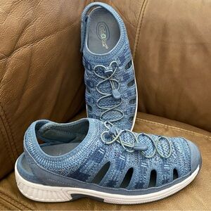 Orthofeet Laguna 806 Fisherman Closed Toe Comfort Womens Sandals US 11.5 Blue